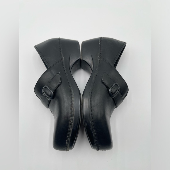 Dansko Women’s Size 40 US 9.5-10 Black Tamara Leather Clog Slip On Workwear - Picture 9 of 14